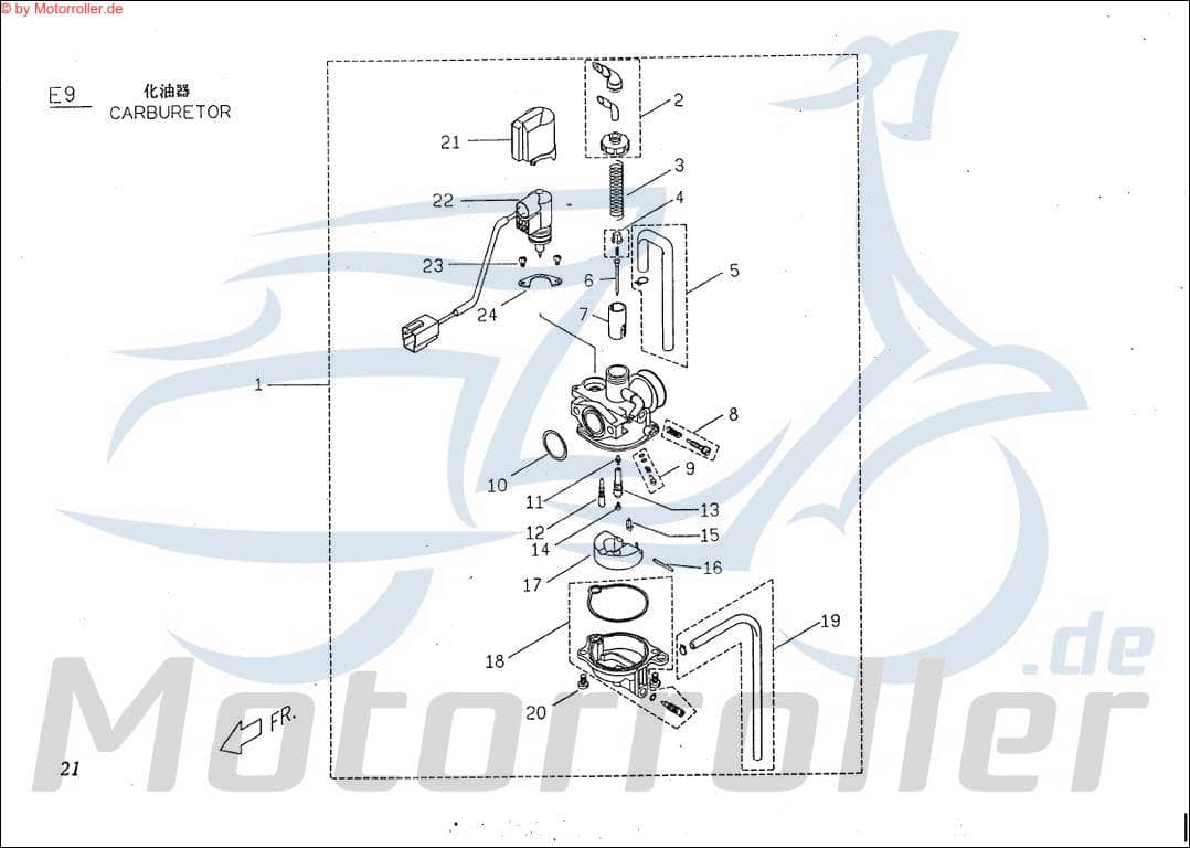PGO Bundschraube mit Unterlegscheibe Big Max 50 50ccm 2Takt Motorroller.de Maschinenschraube Flanschschraube Flansch-Schraube Maschinen-Schraube
