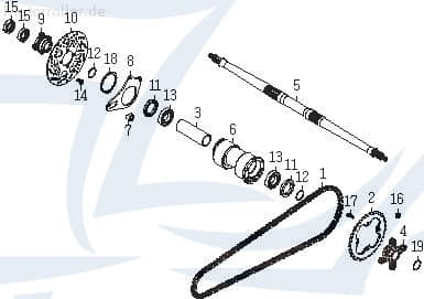 Antriebskette 92L Explorer Kettenantrieb Quad 499ccm 4Takt Motorroller.de Motorradkette Ketten-Antrieb Antriebs-Kette 499ccm-4Takt ATV Exploroer UTV