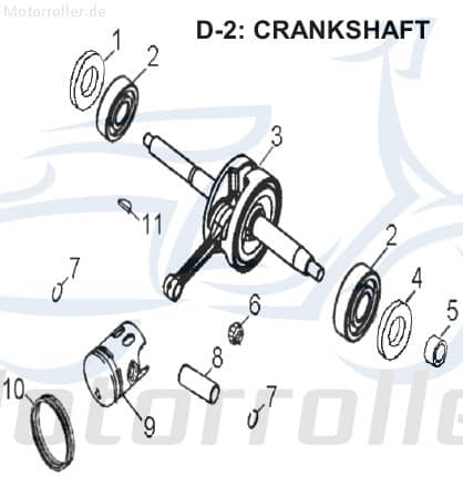 Aeon Cobra 50 Kolbenringe Quad 50ccm 2Takt K13011-111-000 Motorroller.de Kolbenringsatz Verdichtungsringe Kolben-Ring Kompressionsringe ATV UTV