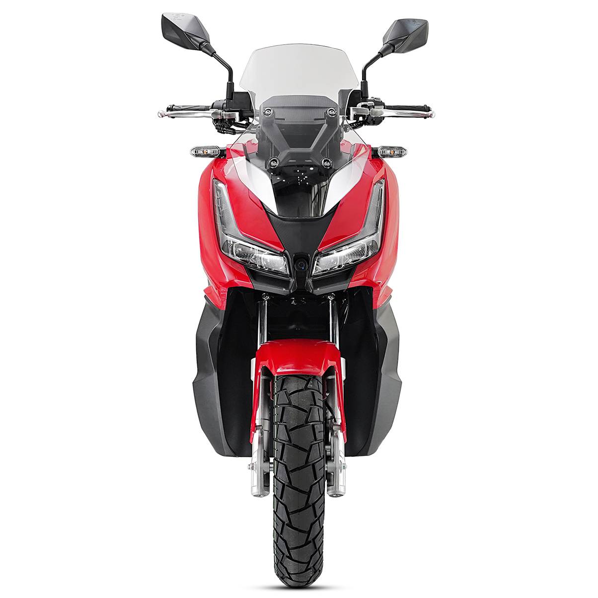 Motorroller Fighter 125 XT rot-weiß Euro 5 100 km/h Scooter Roller Leichtkraftrad 125er