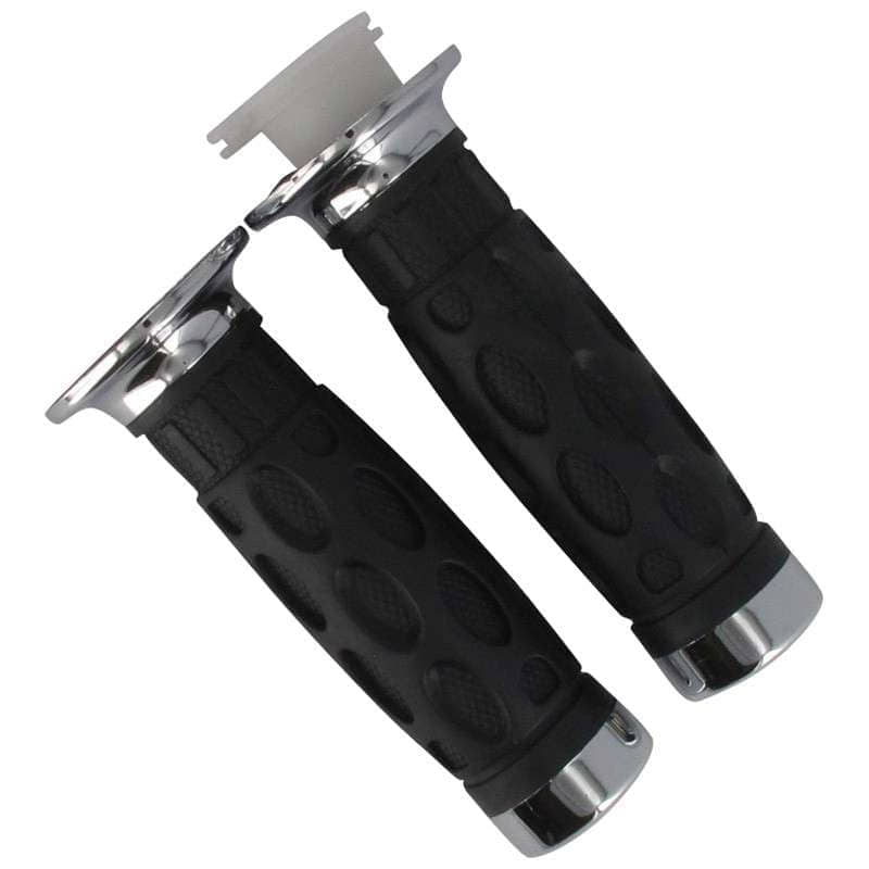 Handgriffgummi Paar Chromendkappe 22-24mm L. 120mm 7018