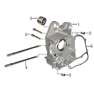 Flanschschraube M6x50mm verzinkt Rex Imola 125 125ccm 4Takt Motorroller.de Bundschraube Maschinenschraube Flansch-Schraube Maschinen-Schraube 152QMI