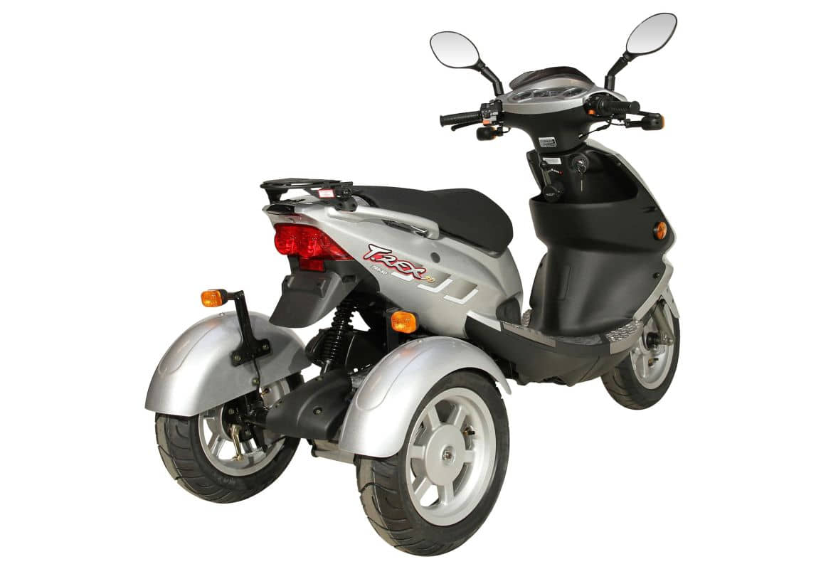 PGO TR3 Trike, Dreiradroller, Motorroller 45 km/h silber Gebraucht Seniorenroller Handicaproller
