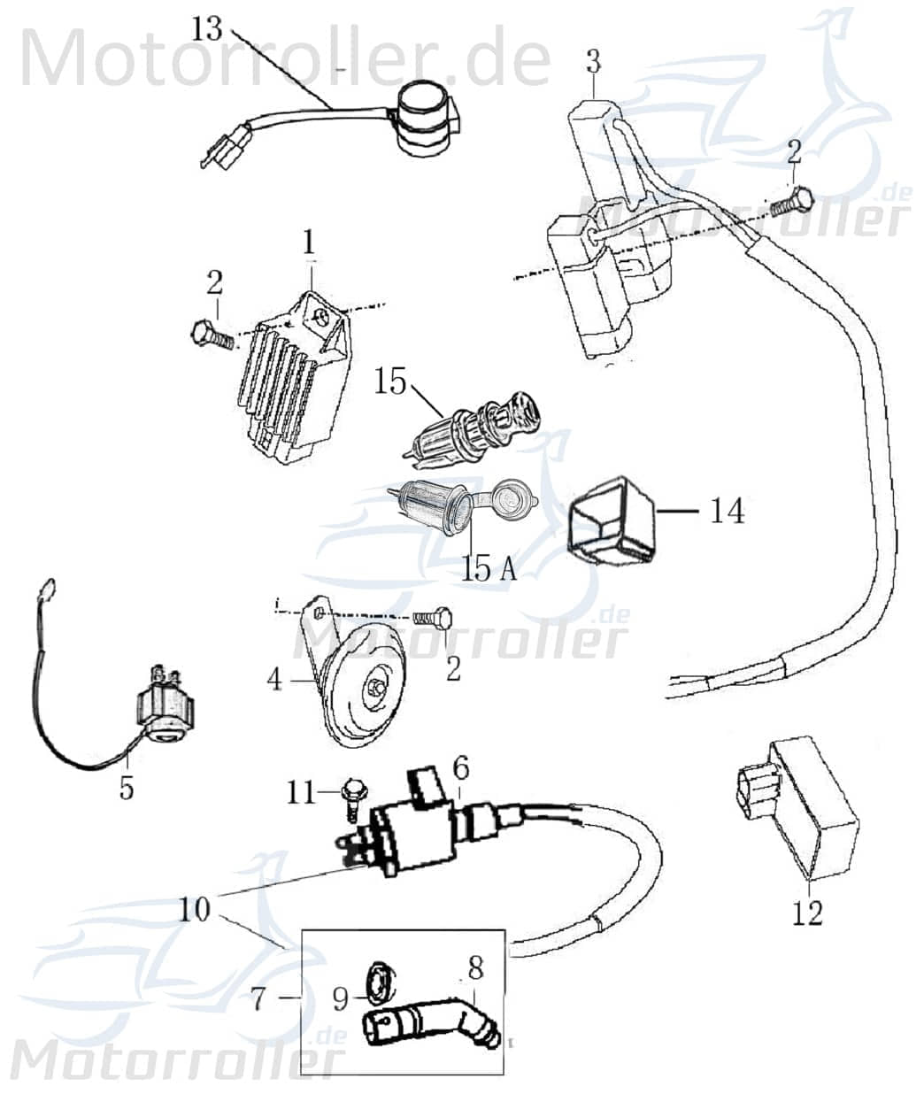 CDI Zündbox 25km/h CDI-Einheit 1060003-1 Motorroller.de Steuergerät Blackbox Zündeinheit Scooter