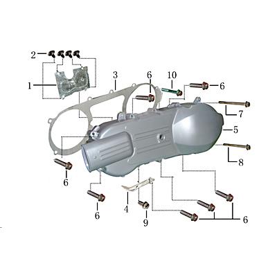 Schraube M6x70mm verzinkt Rex Imola 125 Roller 125ccm 4Takt Motorroller.de Bundschraube Maschinenschraube Flanschschraube Flansch-Schraube 152QMI