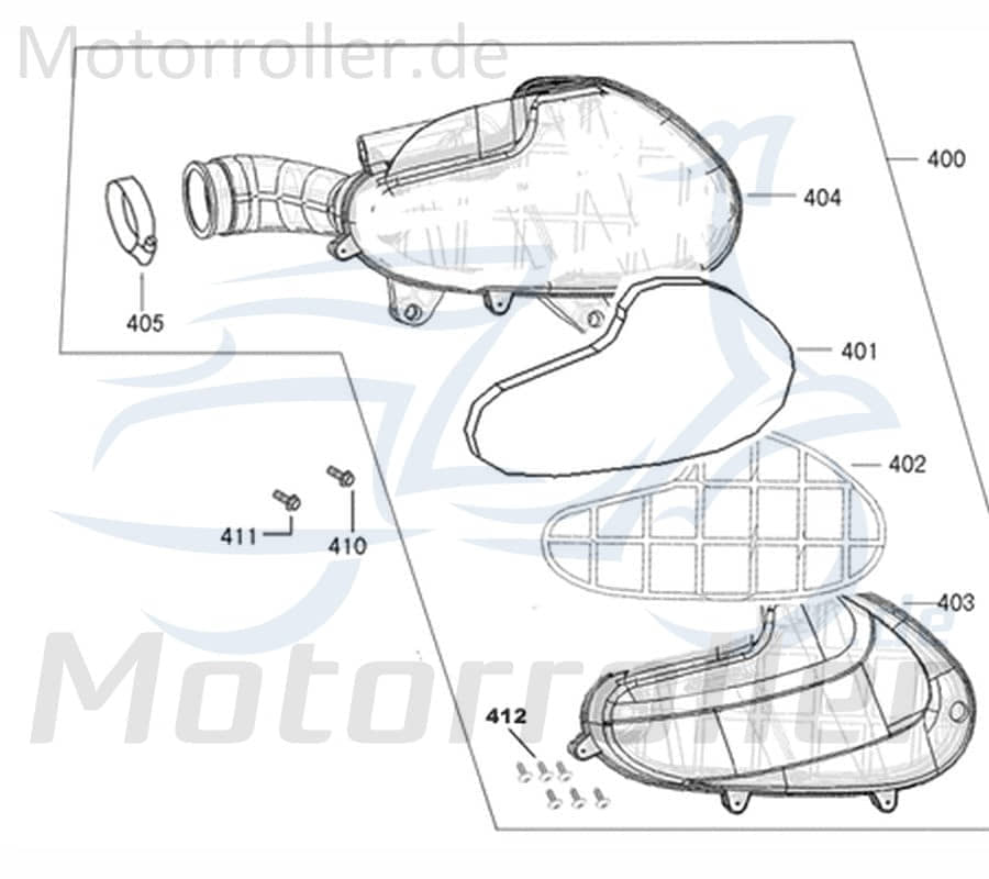 Kreidler Flory 50 Classic Gitter Motorrad 50ccm 4Takt 740008 Motorroller.de Lüftungssieb Luftfiltergitter 50ccm-4Takt Flory 50 Classic Roller Moped