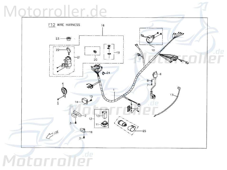 Kabelbaum C15816020001 von PGO