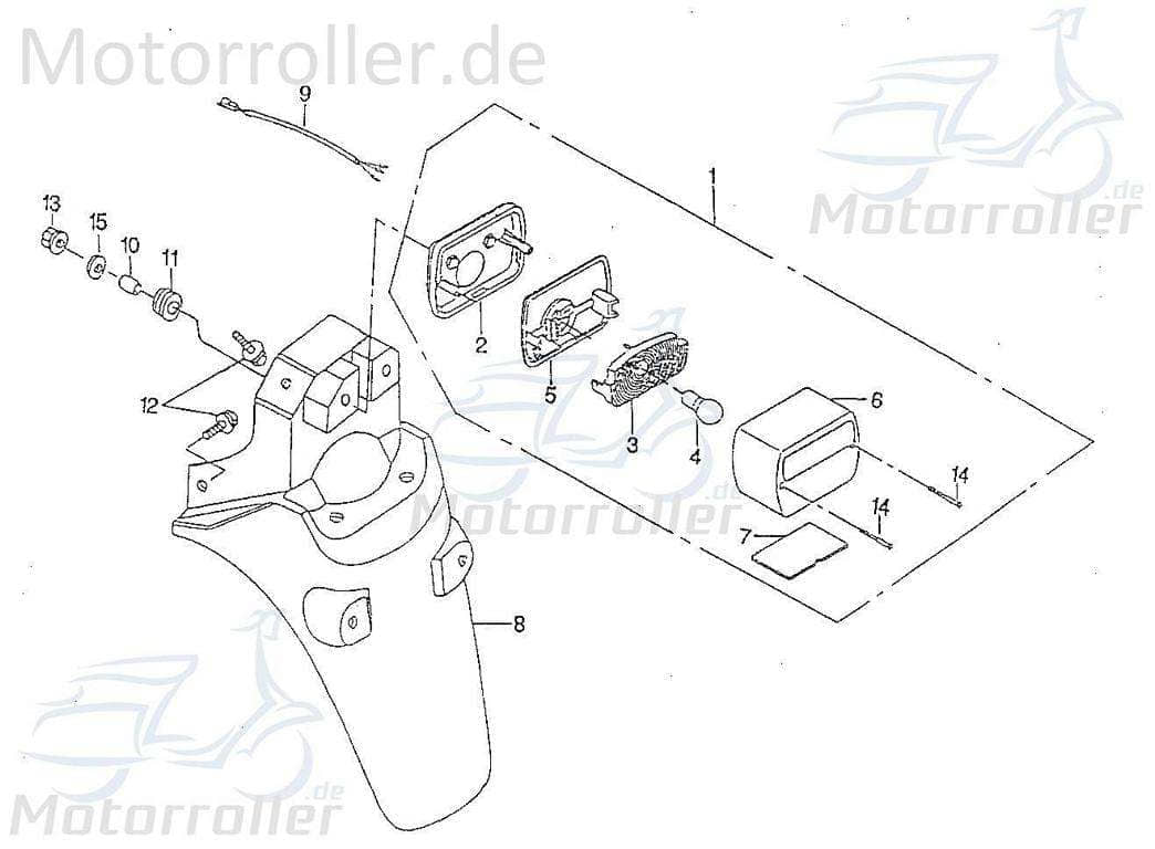 Glas Kennzeichenbeleuchtung Rex Flash 50 Glasdeckel 93275 Motorroller.de Abdeckung Glasabdeckung Beleuchtungskappe Scooter SPEEDY FLASH Moped Service