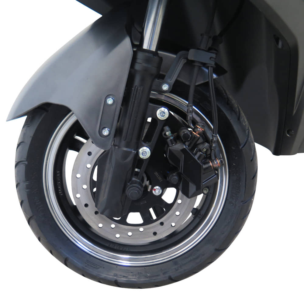 E-Fighter 45 km/h Elektroroller grau-grün  3000 Watt Lithium-Akku