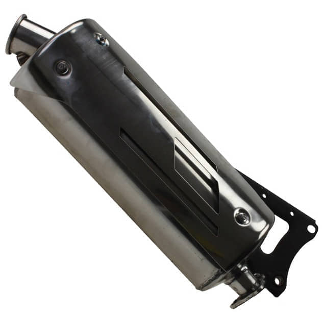 Rex Drive 50 Schalldämpfer Scooter Mofa 50ccm 2Takt Motorroller.de Auspuff Endschalldämpfer 1E40QMB YY50QT-28 50cc 2T Minarelli liegend