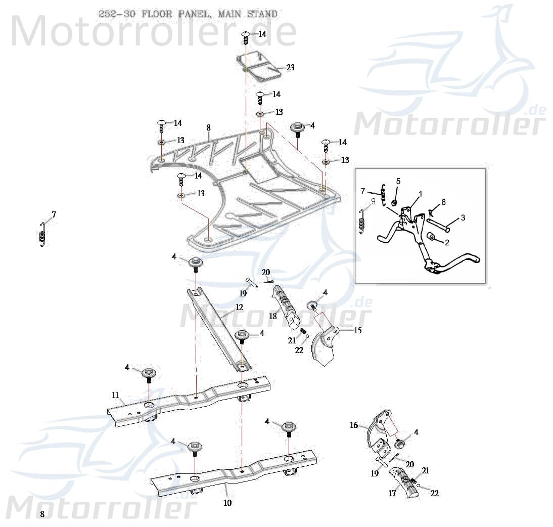 Bolzen 50712-154-000 original von Adly