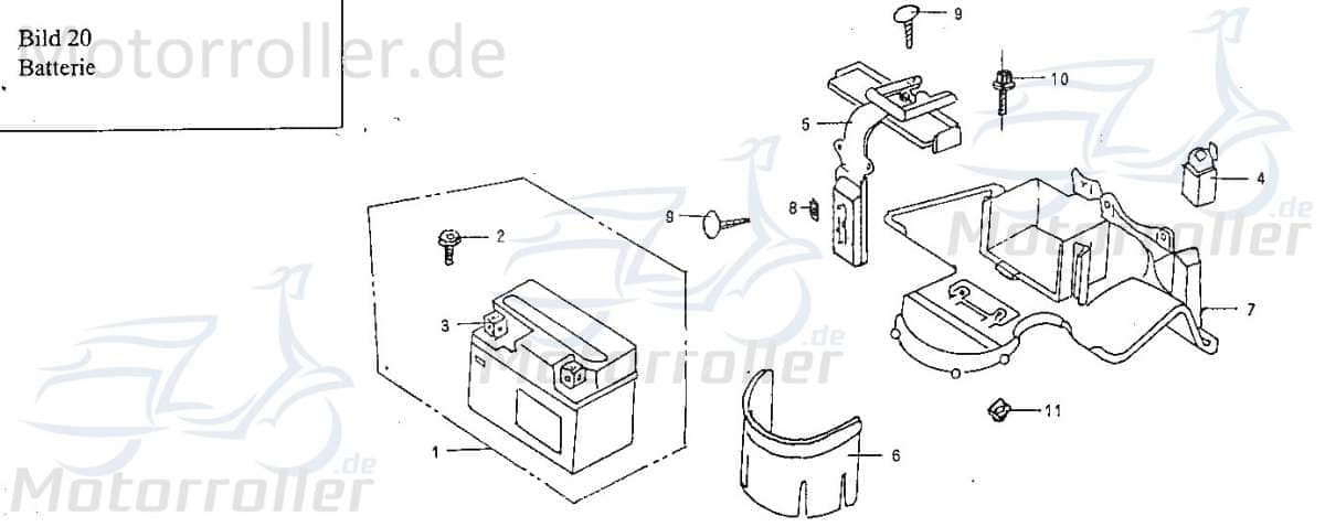Sundiro XDZ 50 A Phoenix Starterrelais 50ccm 2Takt 1517040000 Motorroller.de 12V 50A Startrelais Magnetschalter Anlasserrelais Anlasser-Relais 1E40QMB