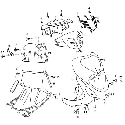 Blinker vorn links klarglas Baotian BT49QT-9D1 50ccm 4Takt Motorroller.de Signalleuchte Blinklicht Blinkleuchte Fahrtrichtungsanzeiger Blinkleuchten Premium Blinker