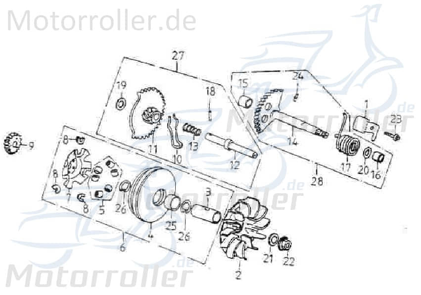 Adly Stift GK 125 Bolzen Passstift Nietstift 125ccm 4Takt Motorroller.de Pass-Stift 152QMI Buggy Ersatzteil Service Inpektion Direktimport