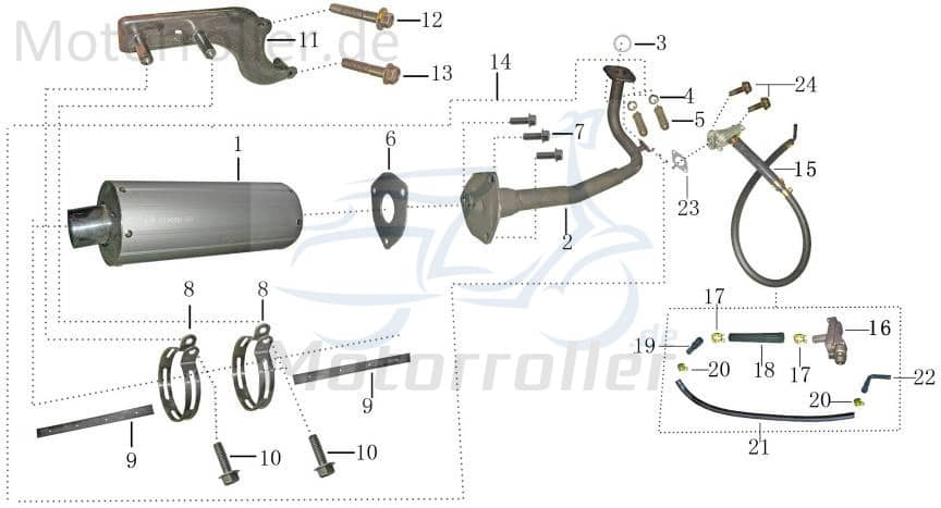Dichtung Auspuffkrümmer 31x23x5 1100402-1