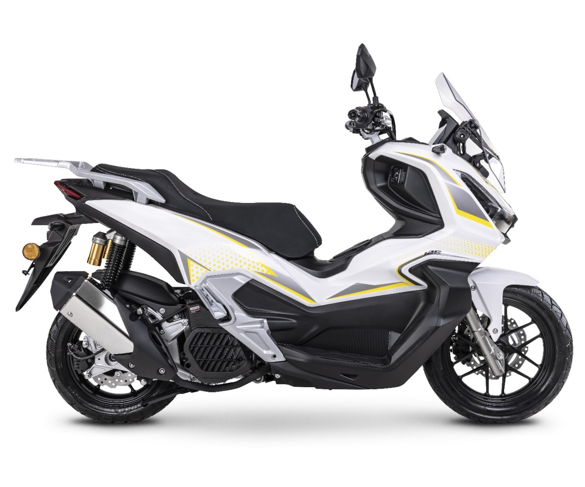 Motorroller Fighter 125 XT-R weiß Euro 5 100 km/h Scooter Roller Leichtkraftrad 125er