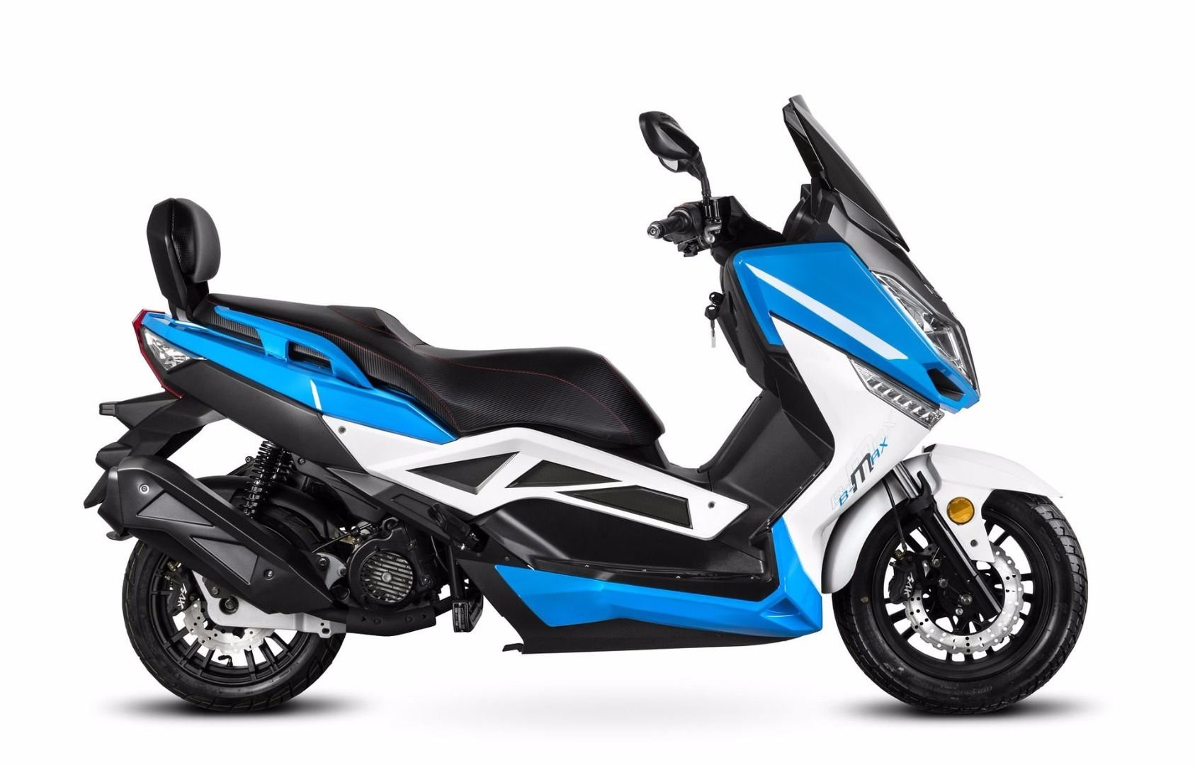 Motorroller Firejet 125 BMAX schwarz-braun Euro 5 mit Topcase Scooter Roller 125 ccm 4 Takt