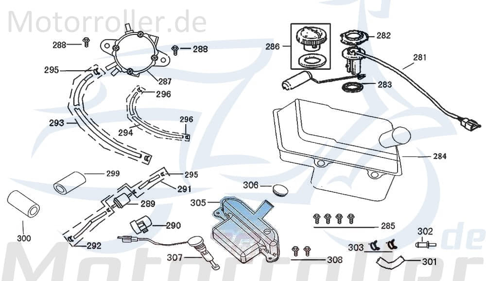 Rex Bergamo 50 Halter Befestigung 50ccm 4Takt 16914-F8-9000 Motorroller.de Halterung Haltebügel Halteblech Halte-Blech Halte-Bügel 50ccm-4Takt Scooter