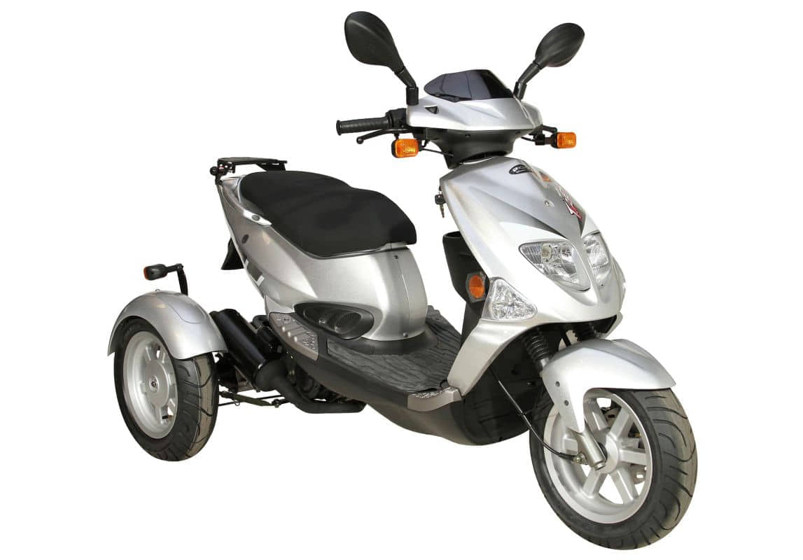 PGO TR3 25 km/h silber Dreiradroller Gebraucht Trike Dreiradscooter 3-Rad