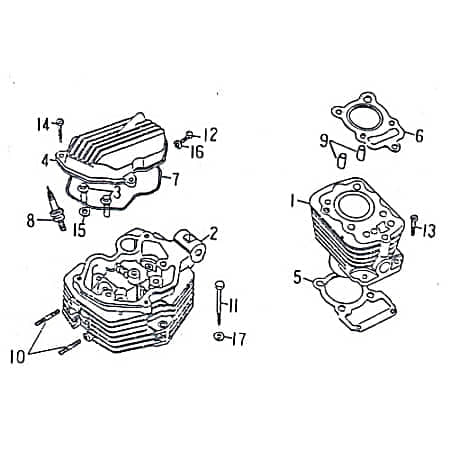 Rex Quad 150 Dichtung Zylinderkopf ATV 150ccm 4Takt 98203 Motorroller.de Zylinderkopf-Dichtung Kopfdichtung 150ccm-4Takt UTV Ersatzteil Service