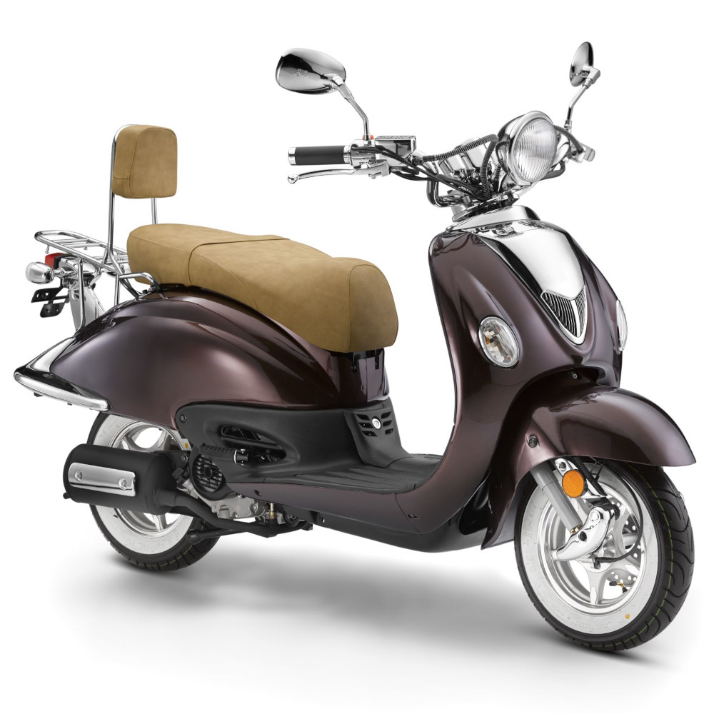 Motorroller GMX 470 Retro Classic C-125 coffee Euro 5+ Scooter Roller Leichtkraftrad