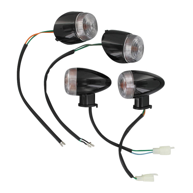 AGM GMX 460 Retro Classic Blinker 50ccm 4Takt 33450-XGW-A000-S Motorroller.de vorn hinten schwarz Fahrtrichtungsanzeiger Blinkleuchte Blinklicht