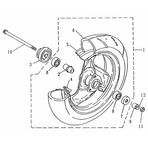 Reifen 120/90-10 56J Duro Straßenprofil Motorroller.de 10Zoll 50 ccm-2Takt Scooter