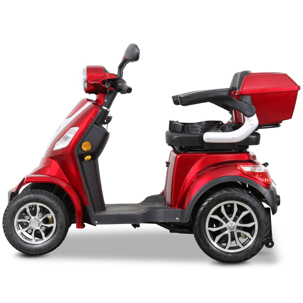 E-Quad Scoody E4 Shopper V2 25 km/h rot 1000 Watt Elektroroller Seniorenroller E-Scooter