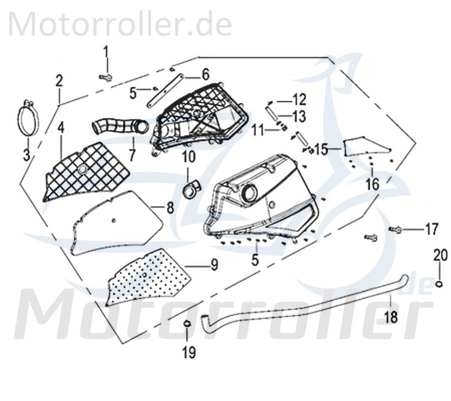 Schlauchklemme Durchmesser 12.5 Schelle 125ccm 4Takt 750451 Motorroller.de Spannring Clip Klemmschelle Schlauchbinder Klemm-Schelle Schlauch-Schelle