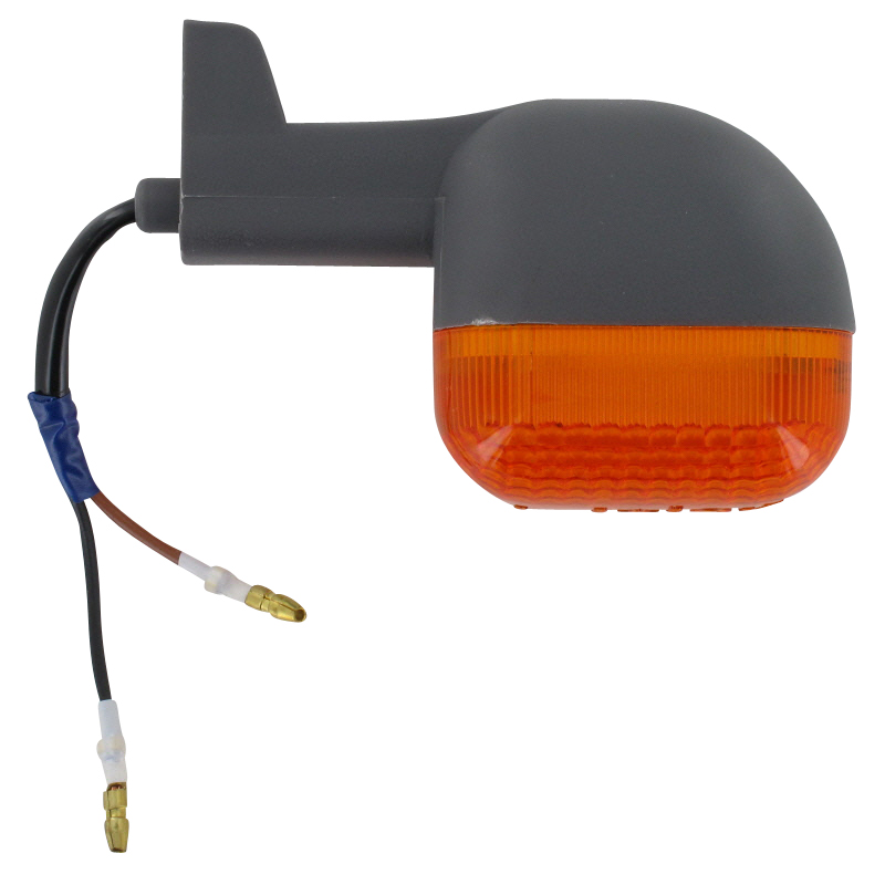 PGO Blinker E13 hinten rechts T-Rex 50 Blinklicht 50ccm 2Takt Motorroller.de orange, Gehäuse dunkelgrau Signalleuchte Blinkleuchte Blinkleuchten
