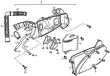 Verschlussstopfen Luftfilter 139QMB 50ccm Rex 78913 Motorroller.de Stöpsel Verschluss-Kappe Verschluss-Stopfen Verschlussstöpsel 125ccm-4Takt