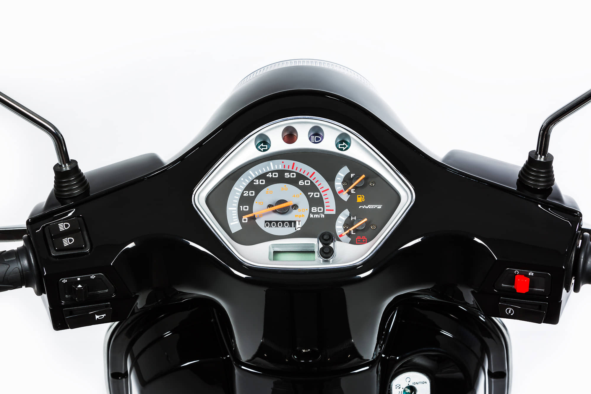 Motorroller Rivero Toscana 50 45km/h Euro 5 Roller Scooter schwarz