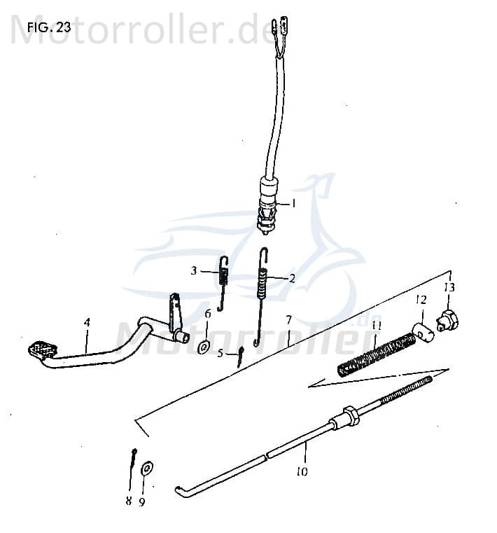 Jincheng JC 50 Monkey Repl. Bremse 50ccm 4Takt 43312-A0300 Motorroller.de Doppelkolbenbremse vorn Hydraulikeinheit silber Doppelkolbenbremszange