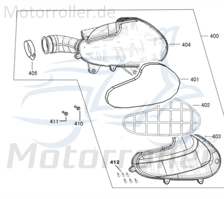 Klemmschelle Jonway Flory Classic 50 Halteclip Klemme 740171 Motorroller.de Halter 50ccm-4Takt Scooter Kreidler Flory 50 Classic Roller Moped Service