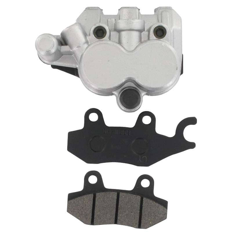 Rex RS1000 Bremssattel silber Roller Motorroller.de Bremszange 125ccm 4Takt 152QMI YY125QT-28 125cc 4T GY6 vorne links Brems-Sattel