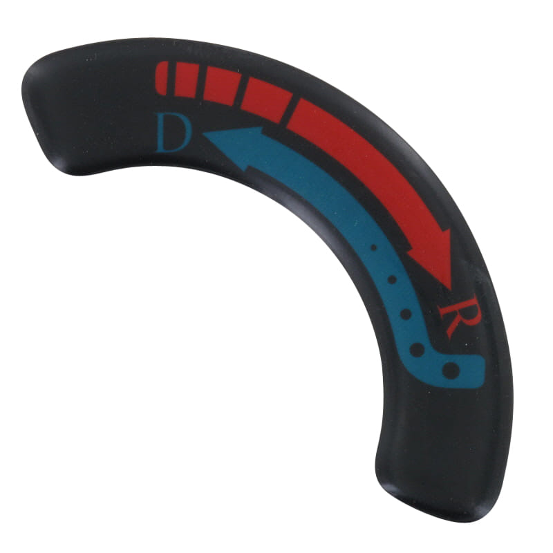 PGO Aufkleber Schaltgetriebe D-R TR3 50 Mofa Sticker Dekor C1603040000 Motorroller.de Dekor-Aufkleber Klebeetikett PGO P2 50ccm-2Takt Dreiradroller