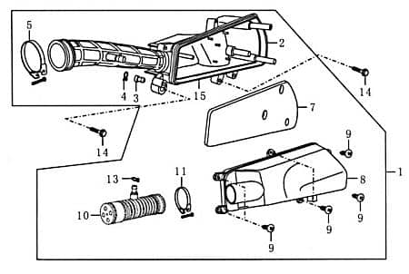 Verschlussstopfen Luftfilter 2T 1E40QMB 2Takt Rex 50ccm 4Takt Motorroller.de Stöpsel Verschluss-Kappe Verschluss-Stopfen Verschlussstöpsel Scooter