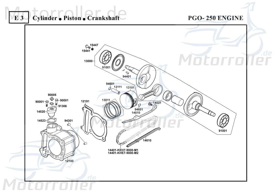 PGO Bugrider 250 Dichtung Filter 50ccm-2Takt Filterdichtung 250ccm 4Takt 14523-GFY6-901.0 Motorroller.de Abdichtung PGO 50ccm-2Takt Buggy Ersatzteil
