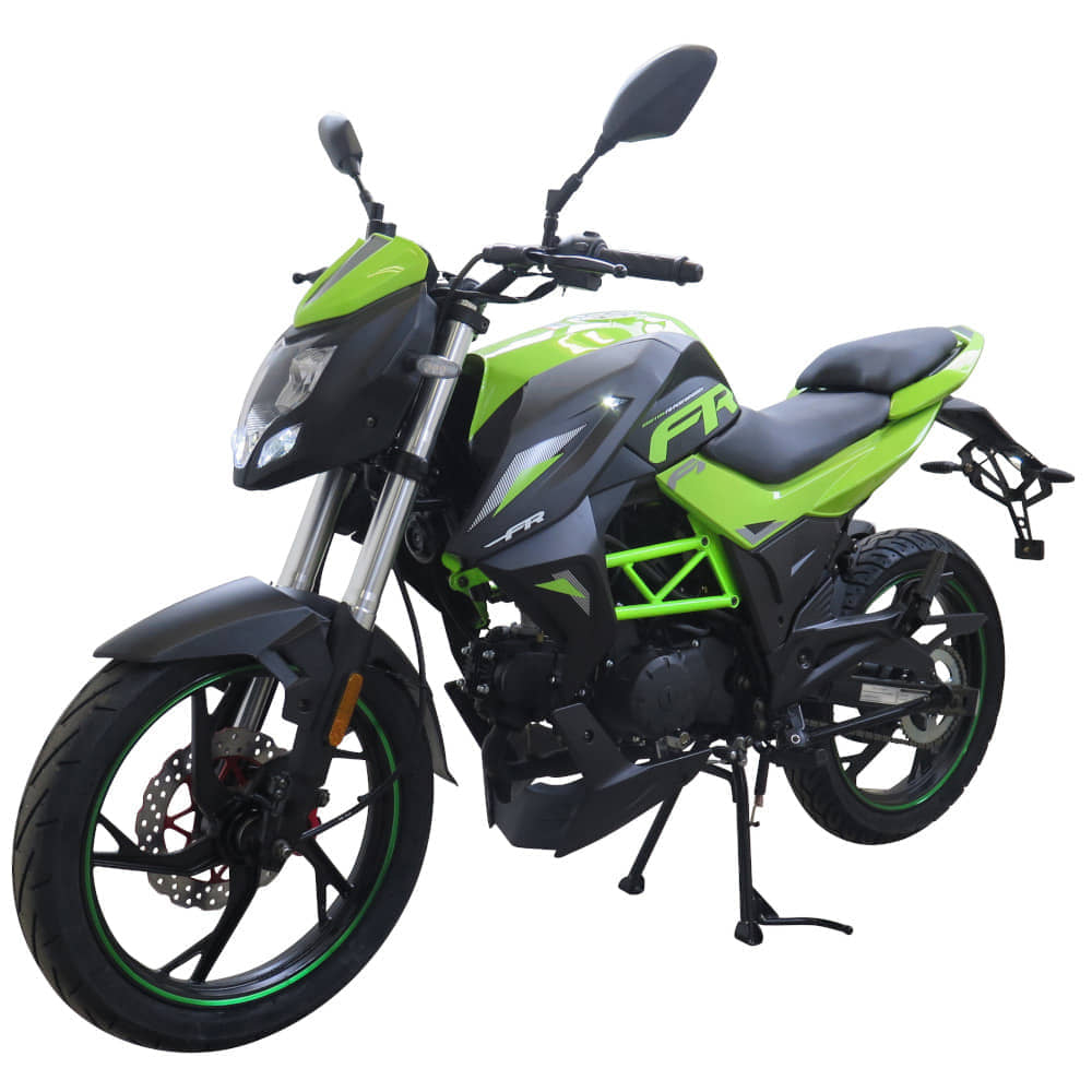 Motorrad Fighter 50 FR-S rot 45 km/h Euro 5 Schaltmoped Mokick 50ccm 4 Takt Kleinkraftrad Krad