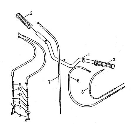 Bremsseil Bremszug Lenker Quad Barossa Bowdenzug 94179