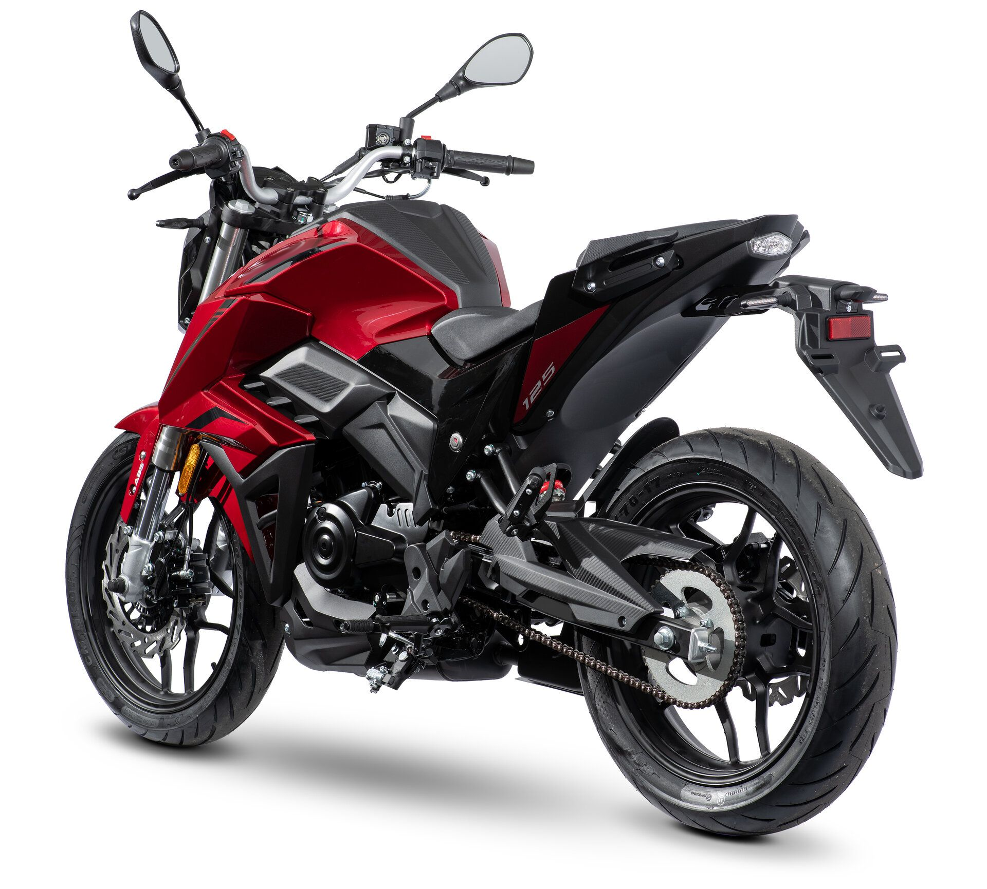Motorrad Fighter 125 B-KS rot 95 km/h Euro 5+ Schaltmoped Mokick Kleinkraftrad