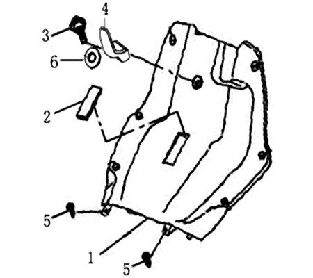 Helmhaken klein YY125T-28 152QMI Gepäckhaken Rex 700765