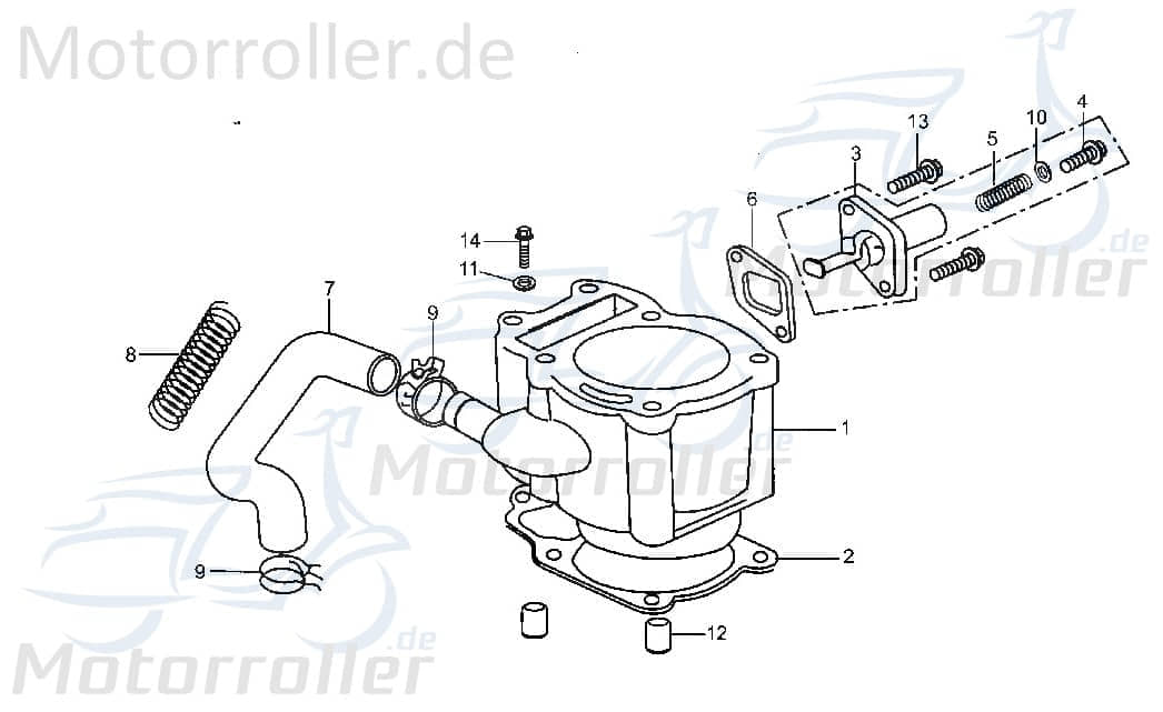 Feder Kettenspanner Tongjian Strassenbuggy 250 152MI-023002 Motorroller.de Eppella ECM TBM Twister Hammerhead Wangye Kasea Buggy