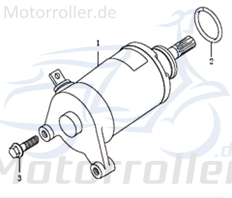 Anlasser Kreidler DICE CR/GS/SM 125i Pro 125 ccm 4Takt 89329 Motorroller.de Startermotor E-Starter Rex Supermoto Enduro 125 DD