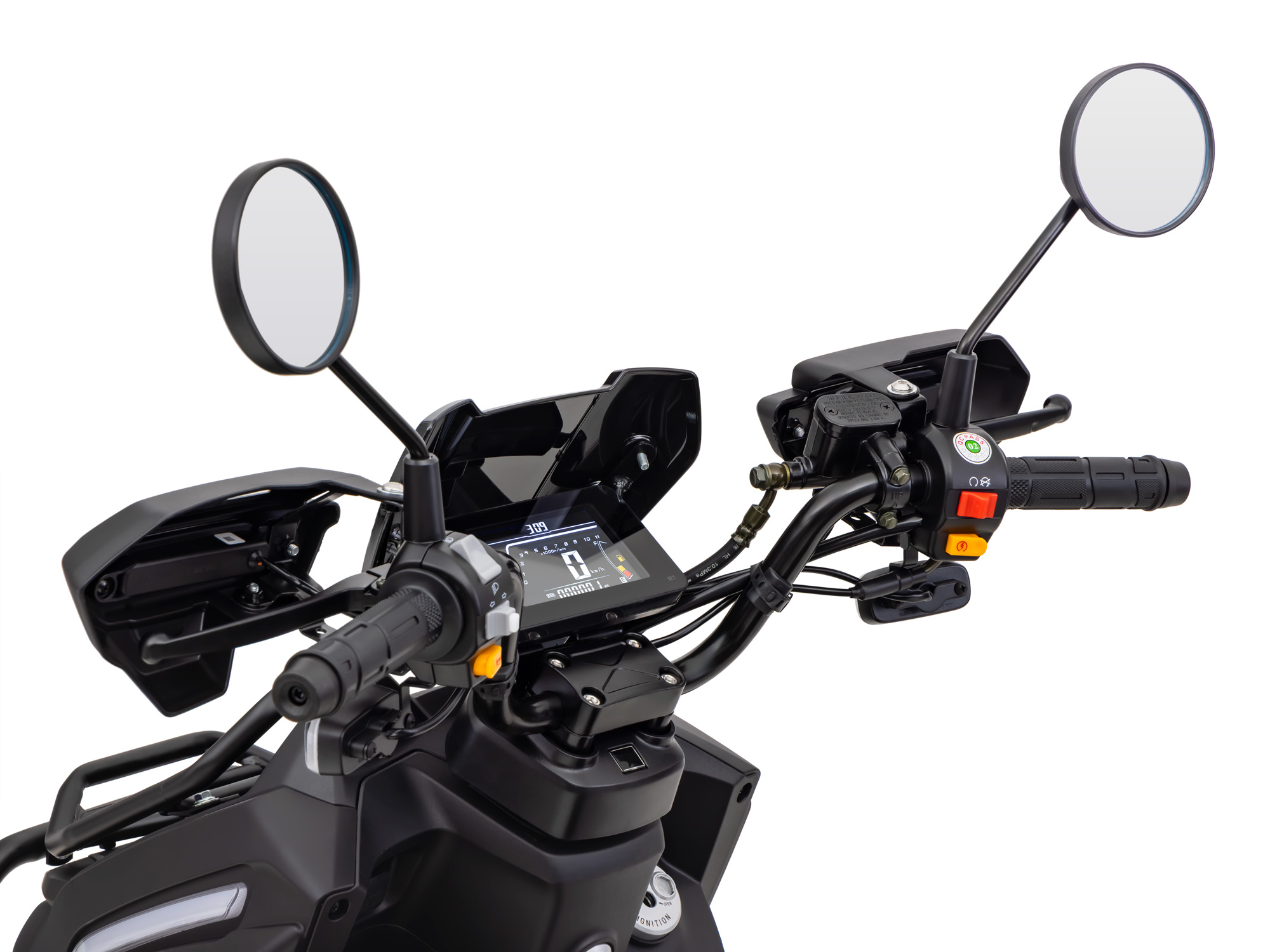 Motorroller Fighter 50 RT schwarz 45 km/h Euro 5 Scooter Mokick Roller