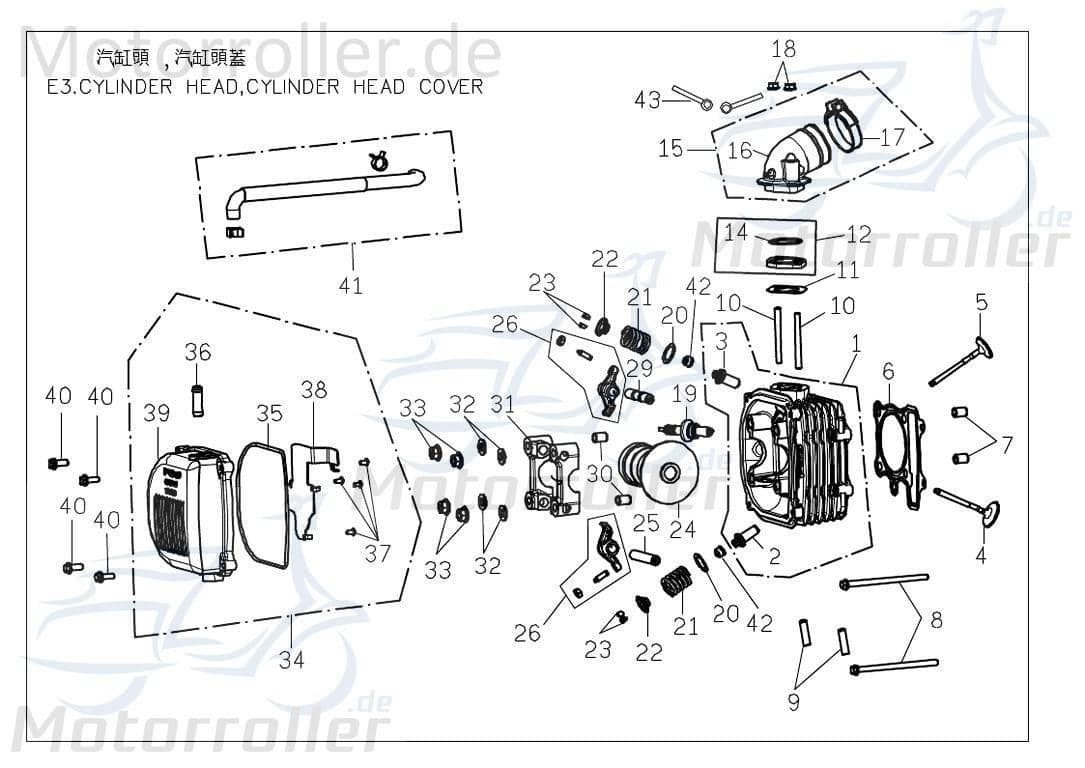 PGO Bugrider 200 Abstandsbuchse 200ccm 4Takt C72613000000 Motorroller.de Ansaugstutzen Abstandhülse Distanzstück Abstandsrohr PGO 200ccm-4Takt Buggy