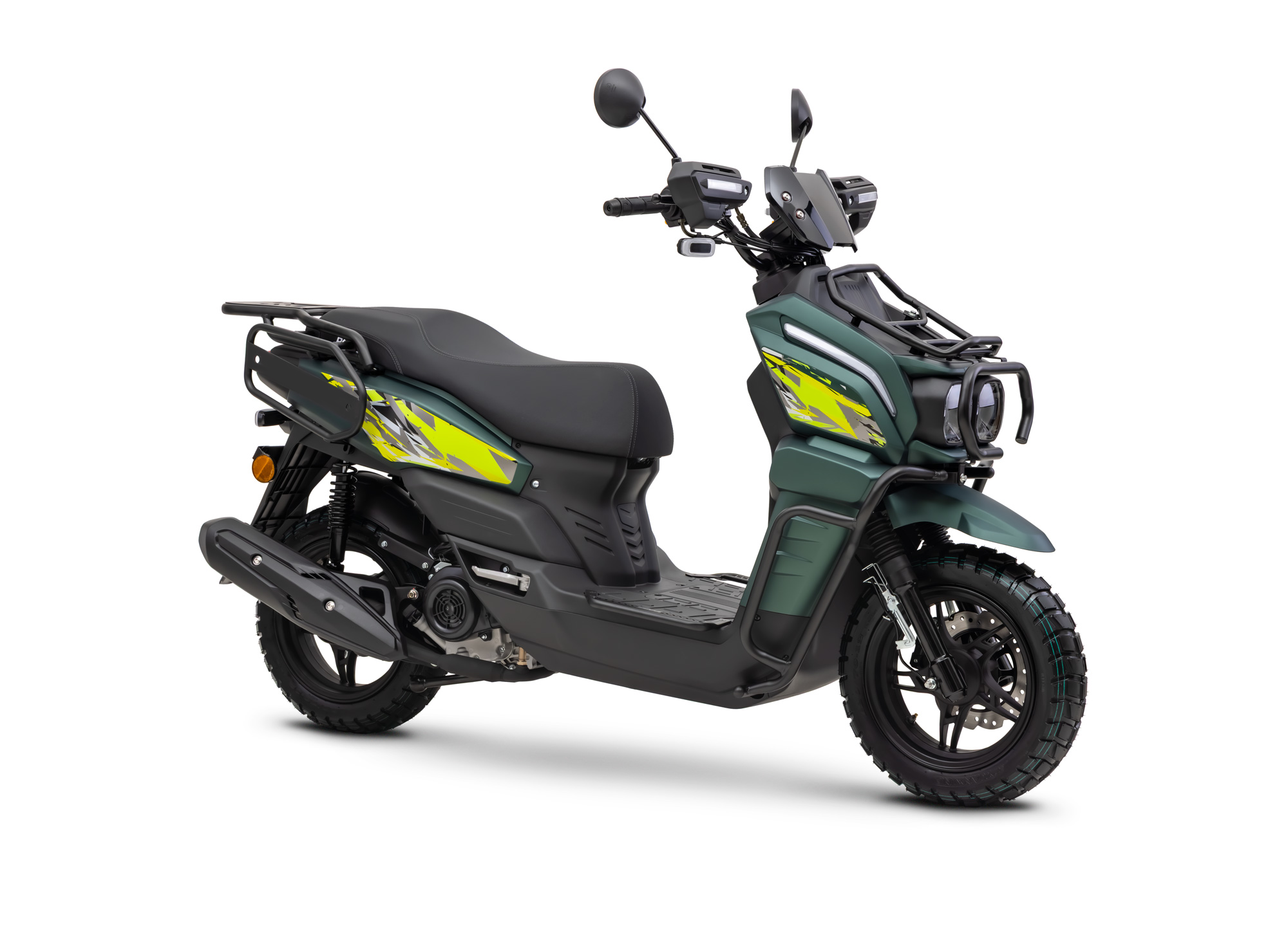 Motorroller Fighter 50 RT grün 45 km/h Euro 5 Scooter Mokick Roller