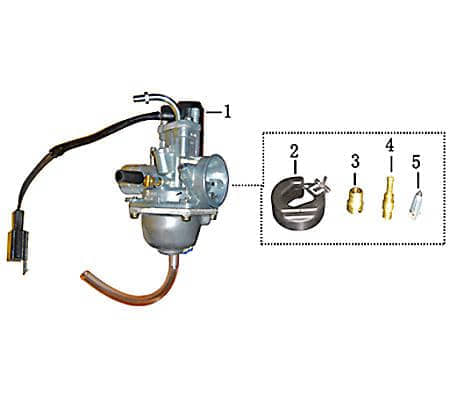 Rex 50 Gasschieber-Nadel 50ccm 2Takt Düsennadel Roller Motorroller.de Vergasernadel 1E40QMB YY50QT-28 50cc 2T Minarelli liegend