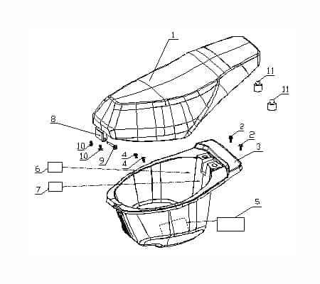 Scharnierbolzen Sitzbank Kreidler Vabene 50 Scooter 730382 Motorroller.de 50ccm-2Takt SMC Moped Ersatzteil Service Inpektion Direktimport
