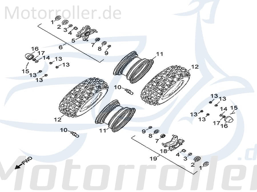 AEON Felge vorne 10x5.5 schwarz AEO-4270155E-067